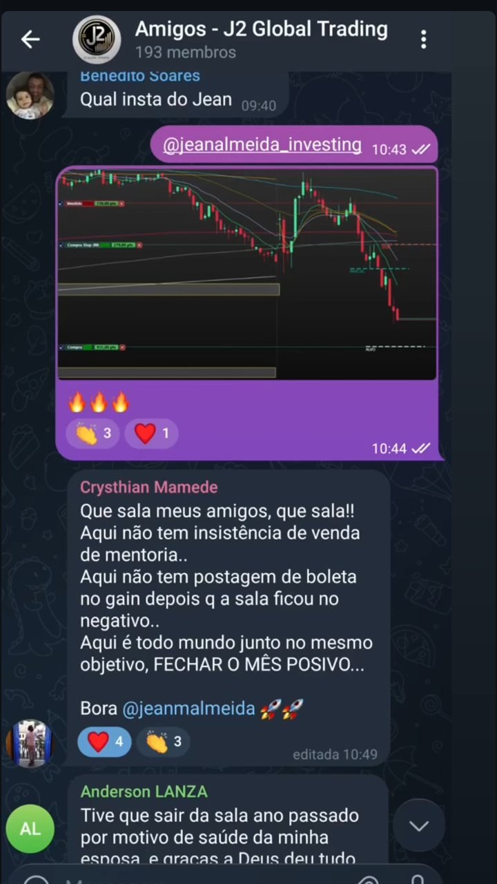 Depoimento de aluno da sala J2