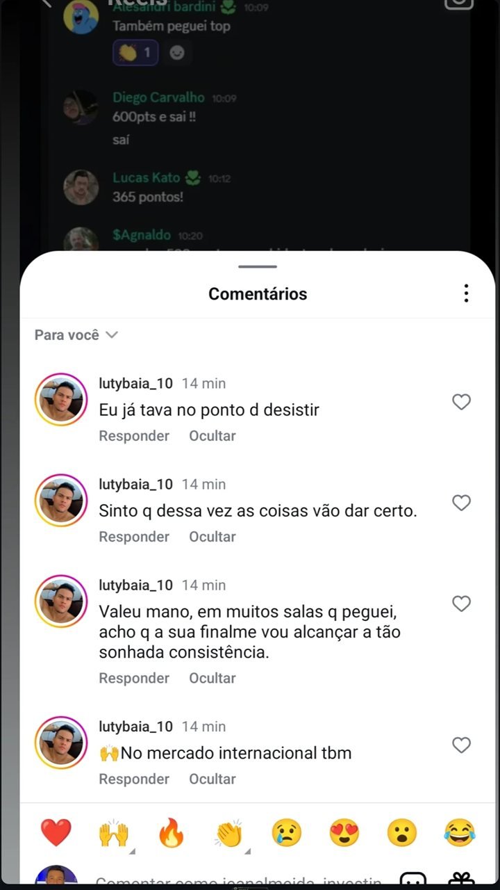 Depoimento de aluno da sala J2