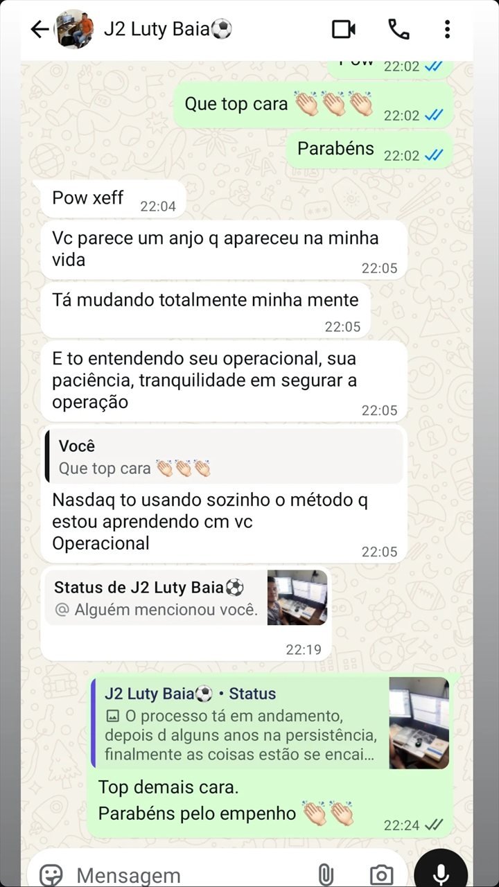 Depoimento de aluno da sala J2