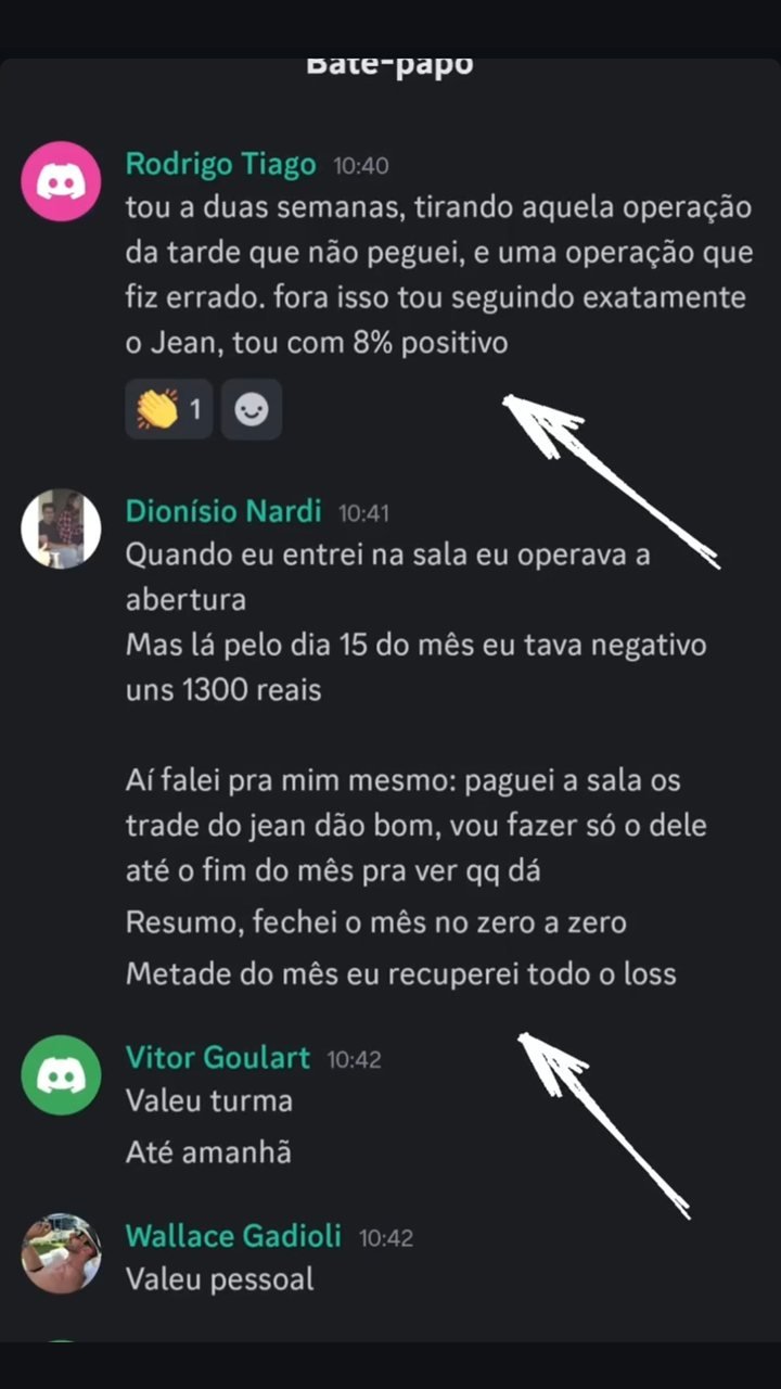 Depoimento de aluno da sala J2