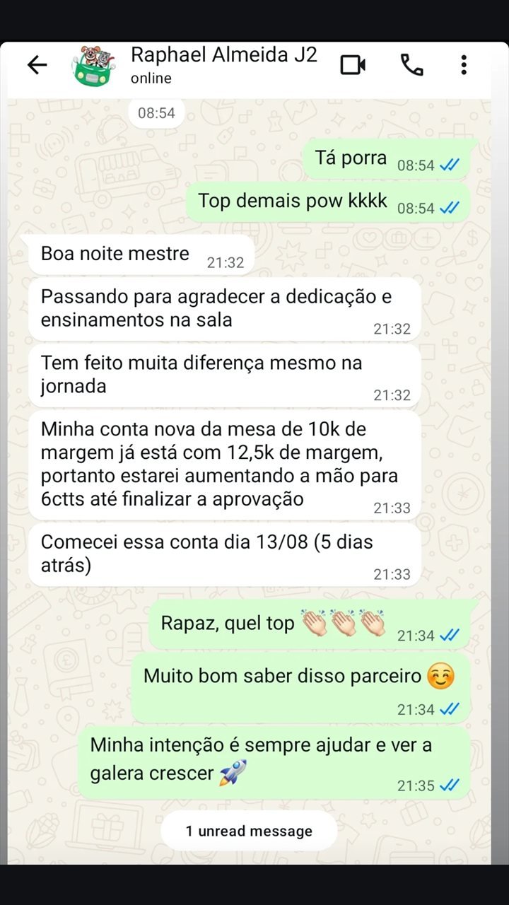 Depoimento de aluno da sala J2